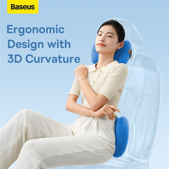 BASEUS ComfortRide – chladicí bederní polštář do auta, Galaxy Blue, C20036402311-01