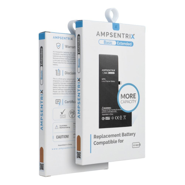Baterie AmpSentrix Basic pro iPhone 14 (vysoká kapacita 3650 mAh)