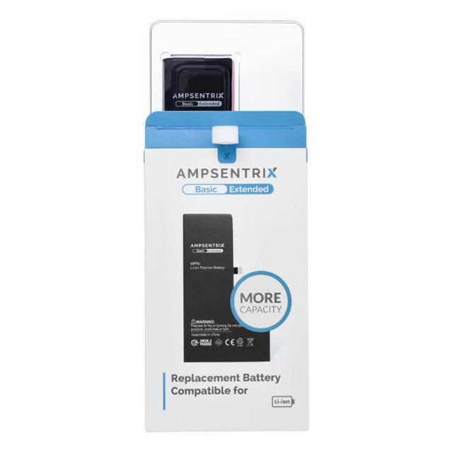 Baterie AmpSentrix Basic pro iPhone 15 (vysoká kapacita 3600 mAh)