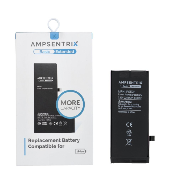Baterie AmpSentrix Basic pro iPhone SE 2020 (vysoká kapacita 2250 mAh)