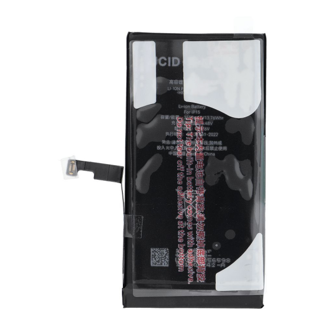Baterie JCID pro iPhone 15 (vysoká kapacita)