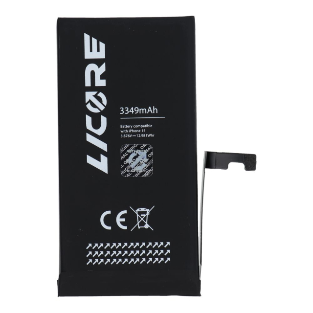 Baterie LICORE pro iPhone 15, 3349 mAh