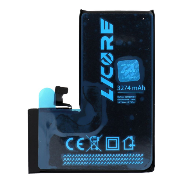 Baterie LICORE pro iPhone 15 Pro, 3274 mAh