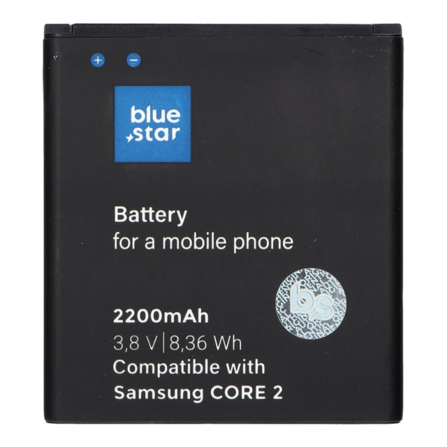 Baterie pro Samsung Core 2 G355, 2200 mAh, Blue Star Premium