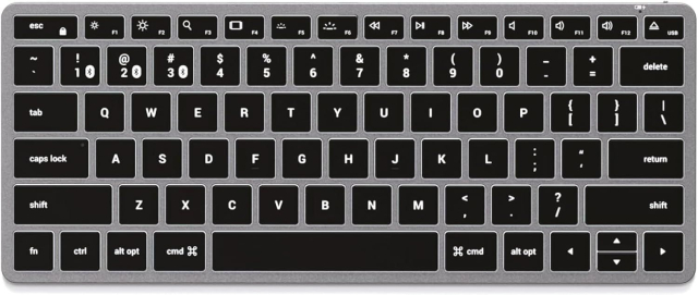 Bezdrátová klávesnice QWERTY Satechi Slim X1 ST-BTSX1M, barva space gray