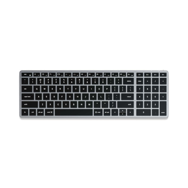 Bezdrátová klávesnice QWERTY Satechi Slim X2 ST-BTSX2M, barva space gray