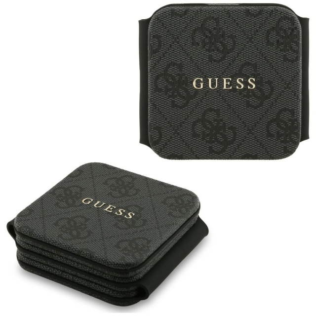 Bezdrátová nabíječka 3 v 1 kompatibilní s MagSafe, 15 W, GUESS GUE005639, černá