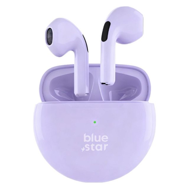 Bezdrátová sluchátka BLUE STAR Circle Beat TX3 TWS, levandulová
