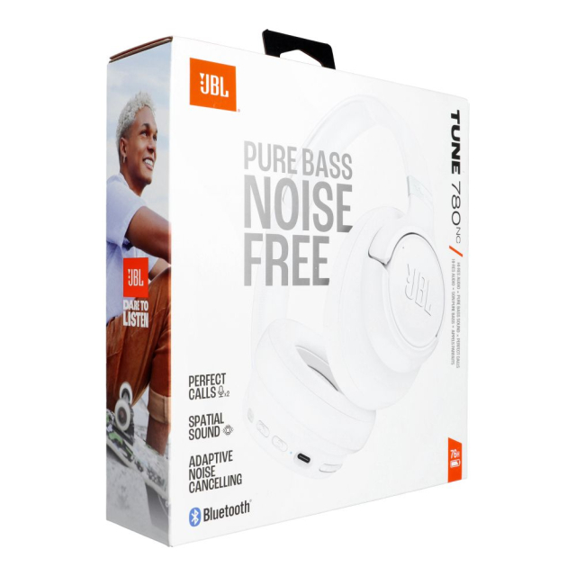 Bezdrátová sluchátka JBL Tune 780NC, bílá