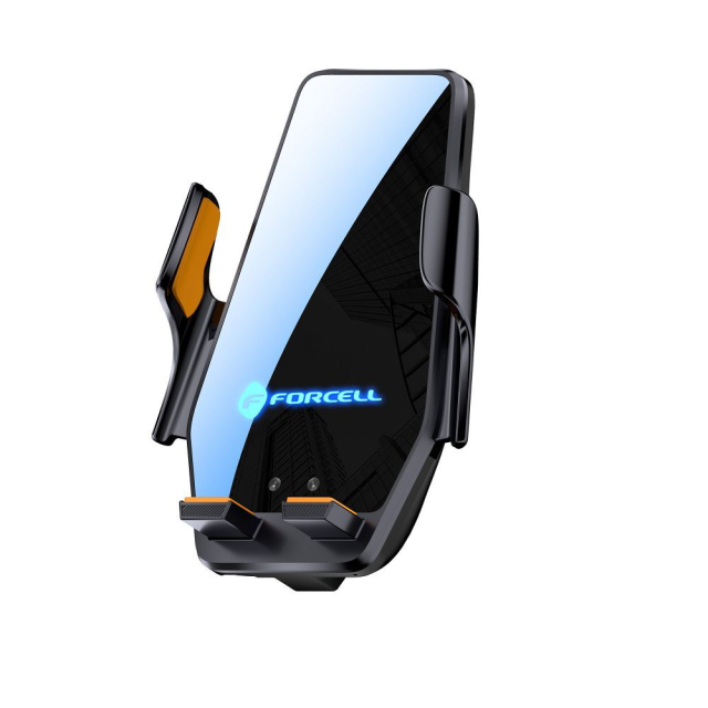 Bezdrátový držák na mobilní telefon do auta Forcell F-Grip HS6 15 W na čelní sklo / na větrací mřížku, černý