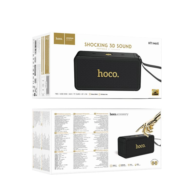 Bezdrátový reproduktor Hoco HT1 Max, černý
