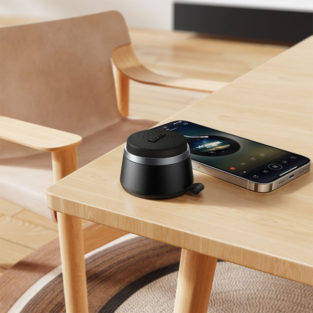 Bluetooth reproduktor Hoco 3 W, 3 hodiny, s vestavěným magnetickým blokem HC43, černý