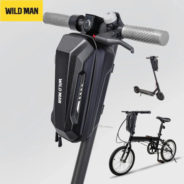 Cestovní taška WILDMAN na koloběžku, voděodolná, 2 l, GD9, černá