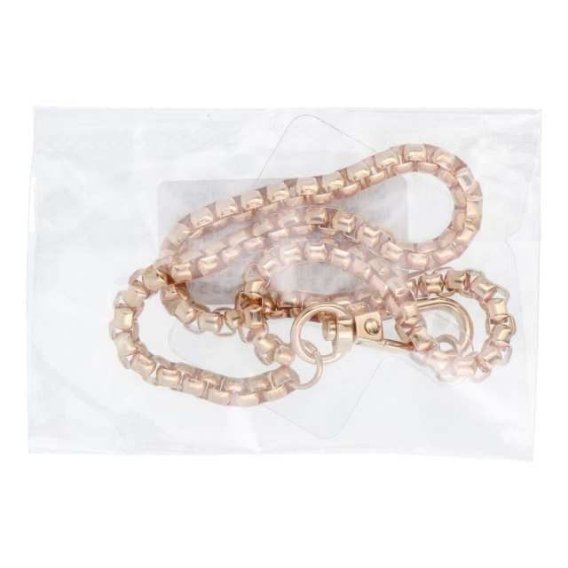 CHAIN #42 Šňůrka na telefon, přívěsek na telefon / délka šňůrky 40 cm (20 cm v smyčce) / na zápěstí – zlatá