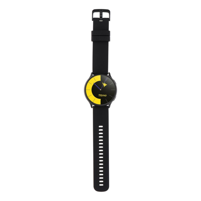 Chytré hodinky TITMO O-200 (GPS, AMOLED, volání přes Bluetooth, silikonový řemínek) černé