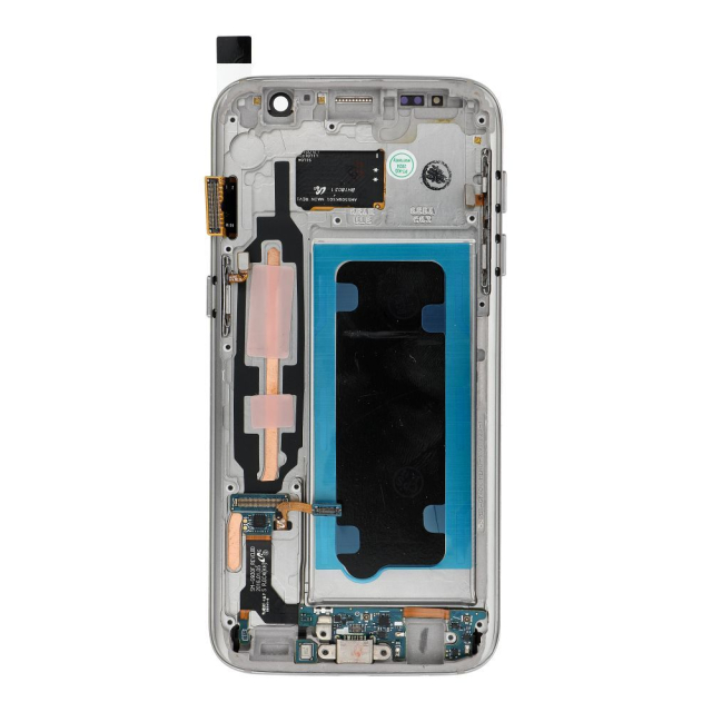 Displej FixCell LCD pro SAMSUNG S7 se zlatým rámečkem (renovovaný)