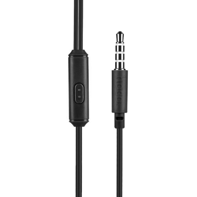 Drátová sluchátka s konektorem 3,5 mm Hoco M14, černá