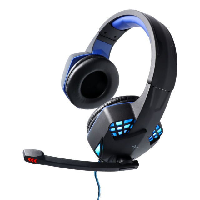 Drátová sluchátka s konektorem 3,5 mm / USB A Art Gaming G11, černá
