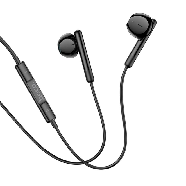 Drátová sluchátka s USB-C Hoco M93, černá