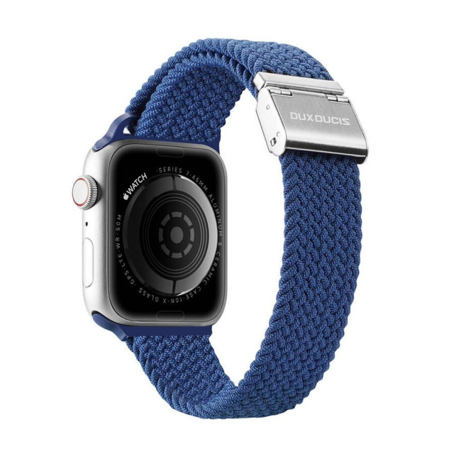 DUX DUCIS řemínek MIXTURE PRO – pružný, pletený, pro Apple Watch 42 / 44 / 45 / 49 mm, modrý