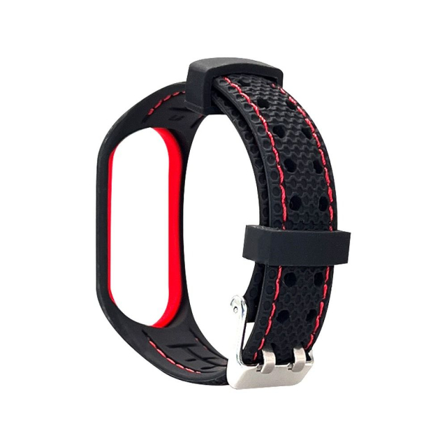 Elastomerový řemínek LIFESTYLE pro XIAOMI Mi Band 5 / 6, černý (04)
