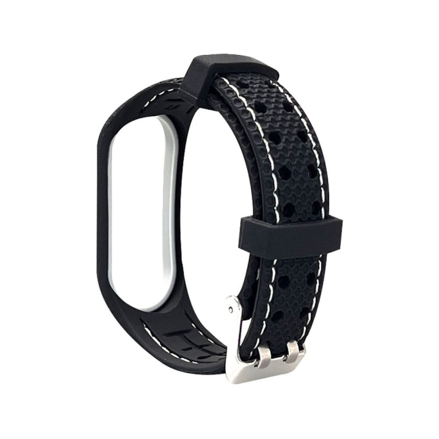 Elastomerový řemínek LIFESTYLE pro XIAOMI Mi Band 7, černý (03)