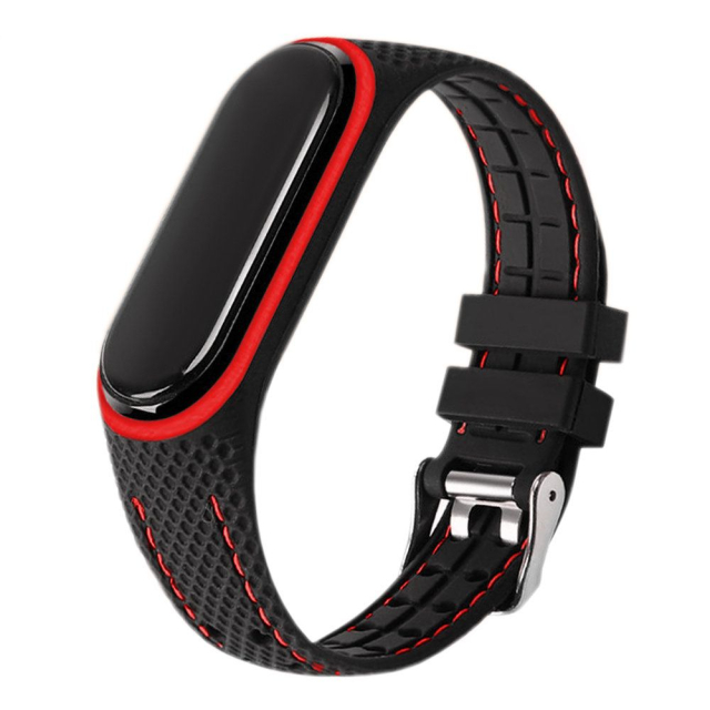 Elastomerový řemínek LIFESTYLE pro XIAOMI Mi Band 7, černý (04)