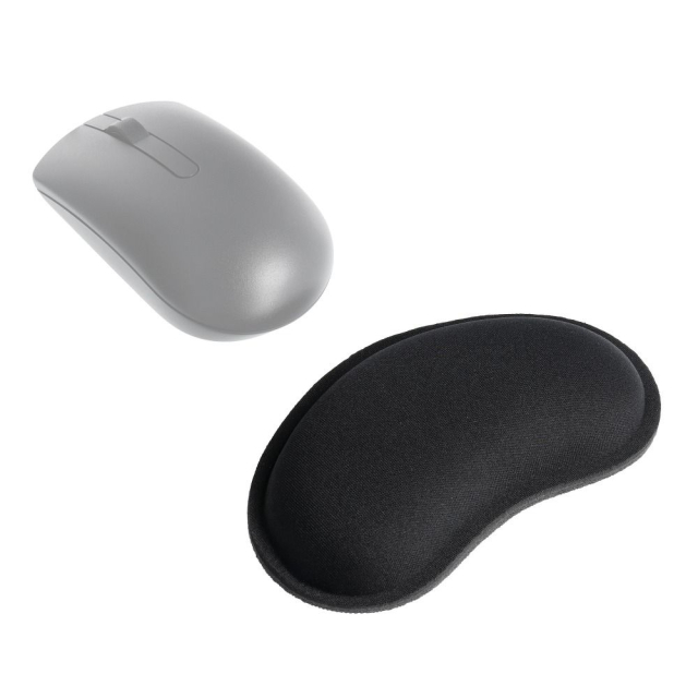Ergonomická podložka pod zápěstí 130 x 78 x 25 mm, černá