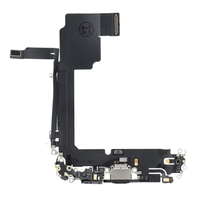 Flexibilní USB nabíjecí kabel pro iPhone 15 Pro Max, černý, originální (OEM)