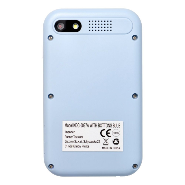 Herní konzole pro děti s 2,4" IPS displejem a tlačítky KDC-0027A, modrá