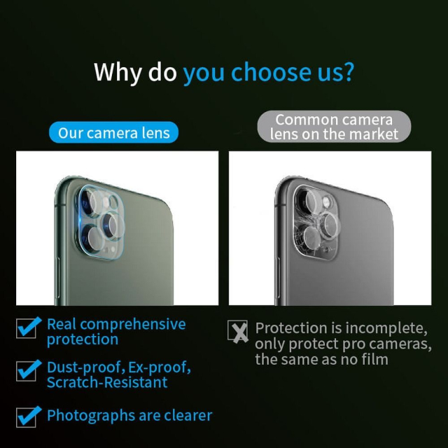 Hybridní sklo objektivu pro iPhone 17 – Bestsuit Flexible