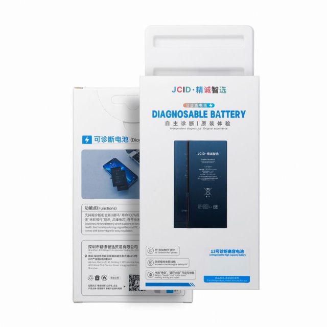 JCID – diagnostikovatelná (použitá) baterie pro iPhone 13, 3500 mAh (vysoká kapacita)