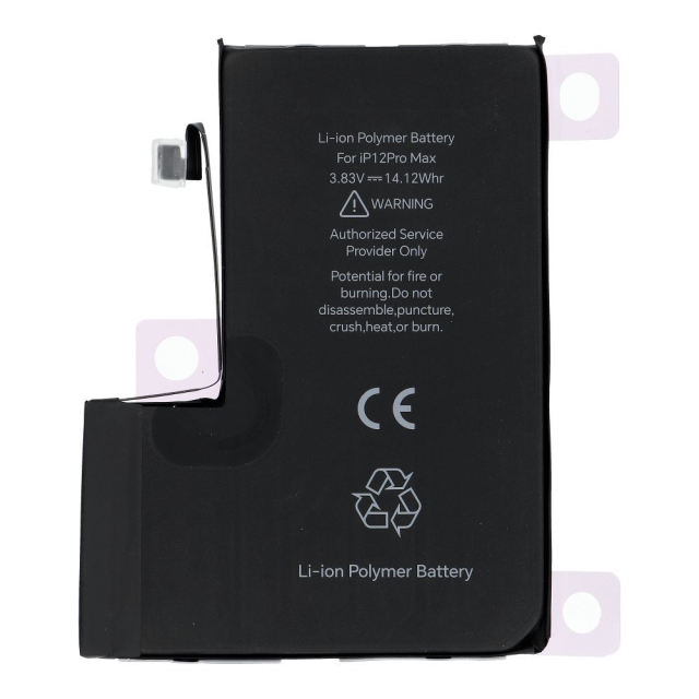 JCID – testovaná (použitá) baterie pro iPhone 12 Pro Max, 3687 mAh (standardní kapacita)