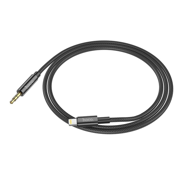Kabel AUX jack 3,5 mm na Lightning Hoco 1 m UPA19 černý