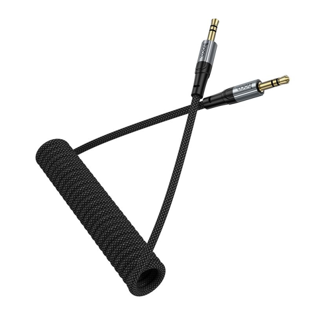 Kabel AUX z konektoru 3,5 mm na konektor 3,5 mm Hoco, 1,5 m, UPA33, černý