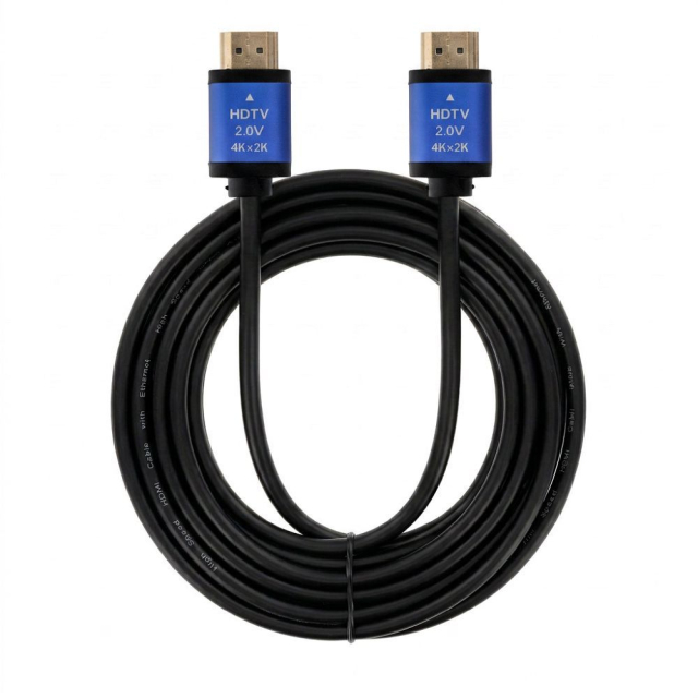 Kabel HDMI 2.0 Blue Star 4K 120 Hz – vysokorychlostní, HDR, ARC, Ethernet, AWM, 18 Gbps, 3 m, černý