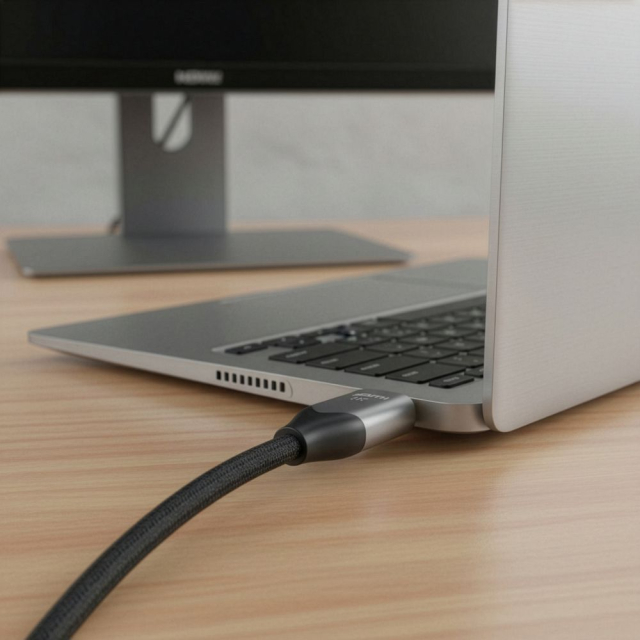 Kabel HDMI 2.1 Forcell Cafule 8K 60 Hz / 4K 120 Hz – Ultra High Speed, HDR, eARC, VRR, 48 Gbps, 5 m, černý