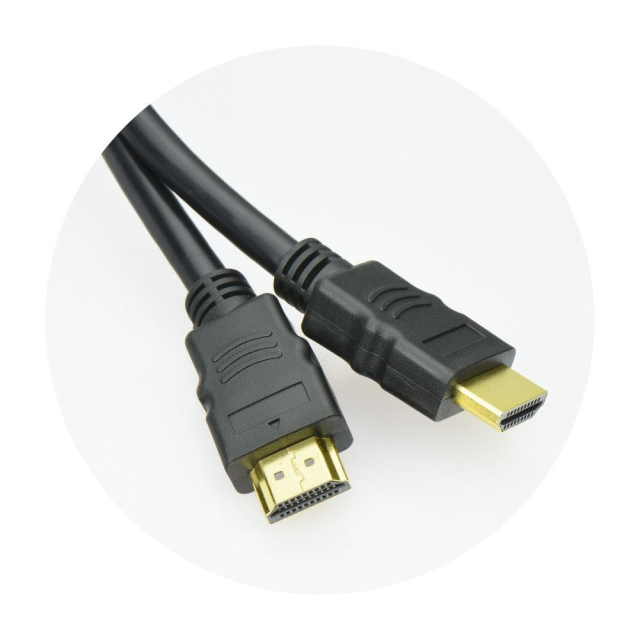 Kabel HDMI–HDMI 4K, verze 1.4, AL-OEM-46, 5 m, černý
