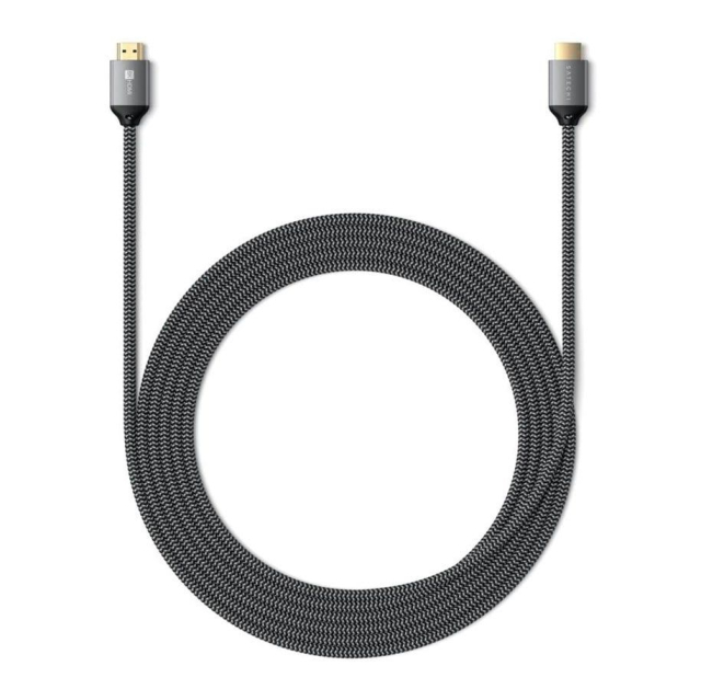 Kabel HDMI–HDMI Satechi ver. 2.1 8K/60 Hz nebo 4K/120 Hz, 2 m, ST-8KHC2MM, barva space gray