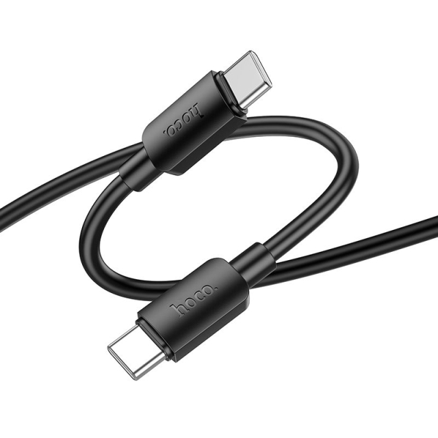 Kabel Hoco USB-C na USB-C, 3 A, 60 W, 1 m, X96, černý