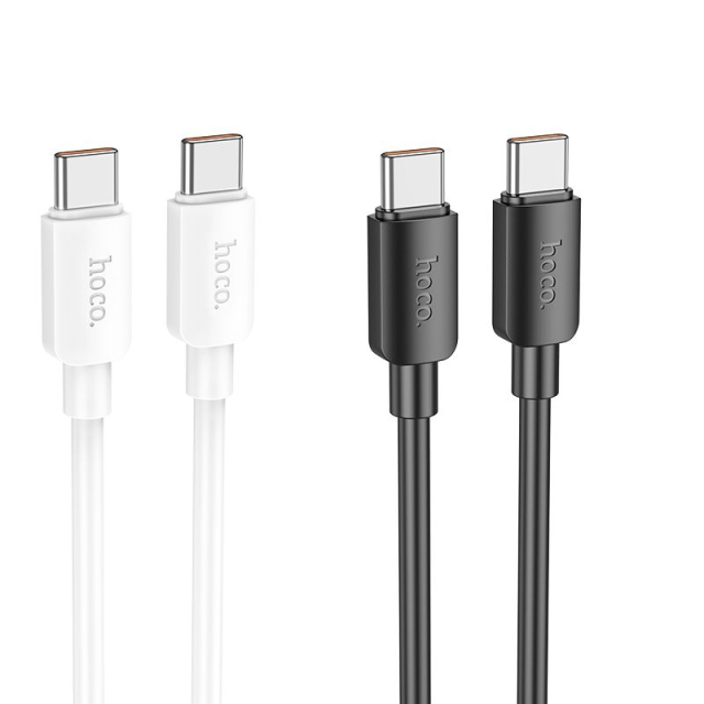 Kabel Hoco USB-C na USB-C, PD 6 A, 100 W, 1 m, X96, bílý
