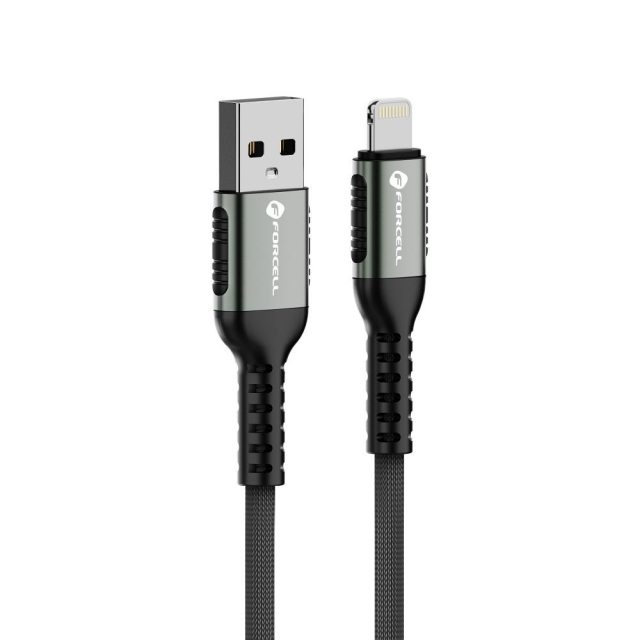 Kabel USB A na Lightning Forcell F-Energy 2,4 A 12 W Cafule 0,5 m C257 černý