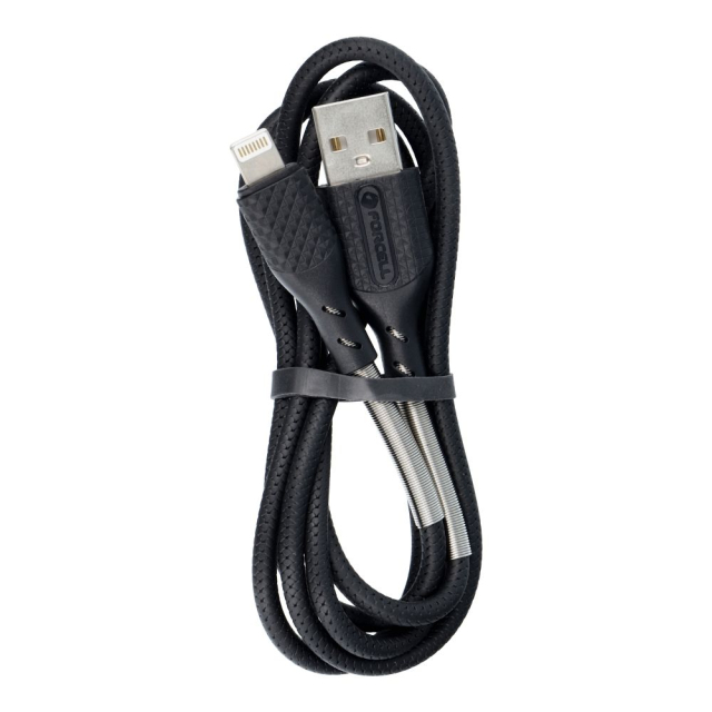 Kabel USB A na Lightning Forcell F-Energy 2,4 A 12 W Carbon 1 m CB-01A černý