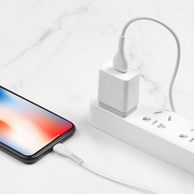 Kabel USB A na Lightning Hoco, 1 m, X37, bílý