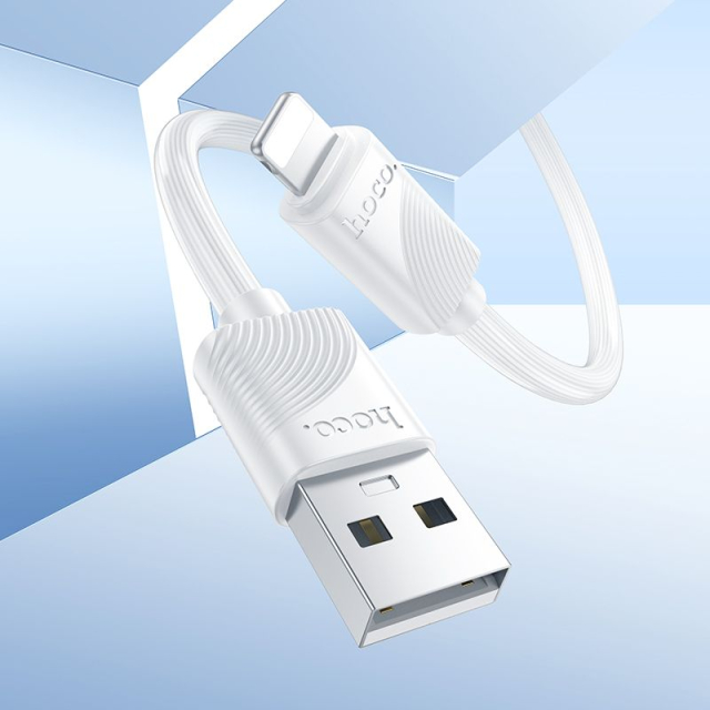 Kabel USB A na Lightning Hoco 2,4 A, 1 m, X114, bílý