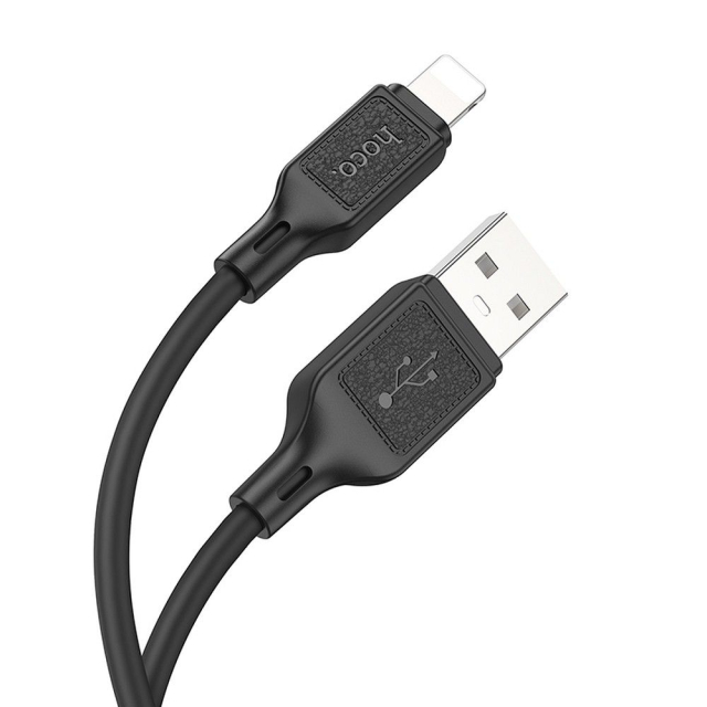 Kabel USB A na Lightning Hoco 2,4 A, 1 m, X90, černý