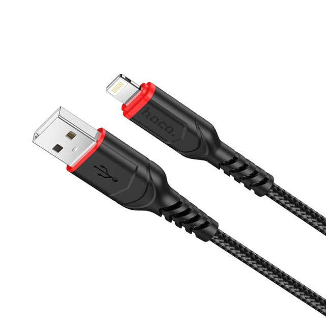 Kabel USB A na Lightning Hoco 2,4 A, 3 m, X59, černý