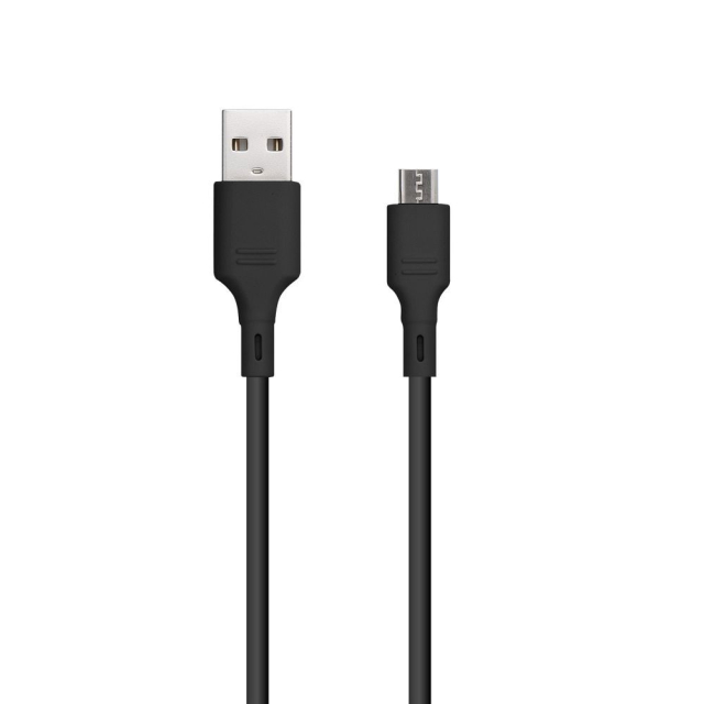 Kabel USB A na Micro USB Blue Star 2A, 1 m, DC-001AM2.0, černý