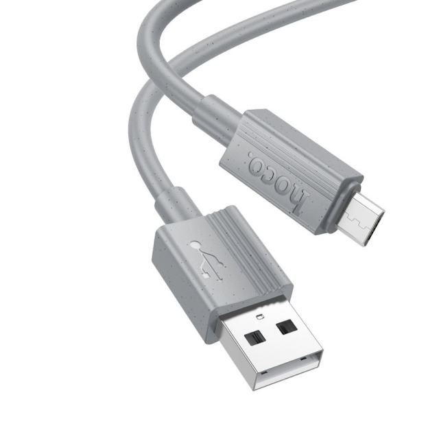 Kabel USB A na Micro USB Hoco 2,4 A, 1 m, X107, šedý