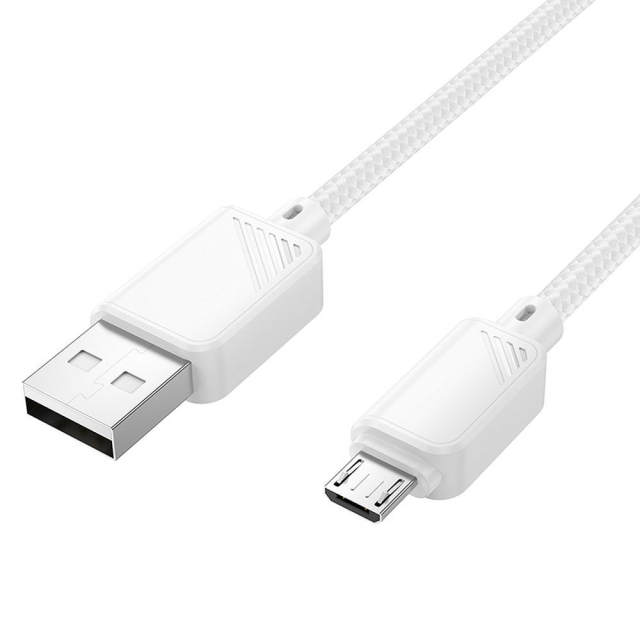 Kabel USB A na Micro USB Hoco 2,4 A, 1 m, X113, bílý